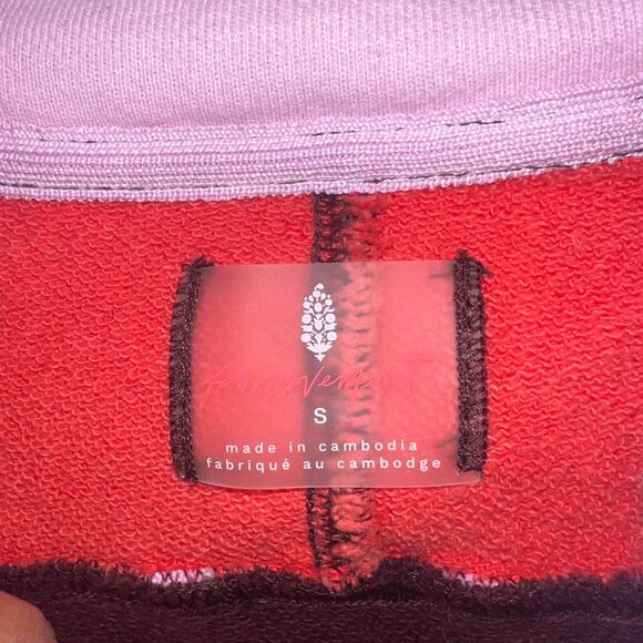 Free People Movement Split Second Half Zip Pullover Size Small Color block Crop - Picture 6 of 6